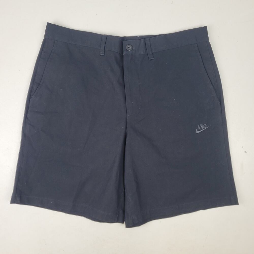 Nike Black Chino Standard Fit Above Knee Length Shorts Men's Sz 34 MSRP: $70